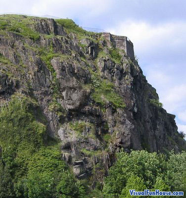 hidden faces in the mountain