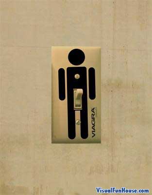Viagra Light switch Advertisement Illusion