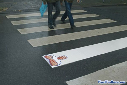 MR Clean crosswalk Sidewalk Ad
