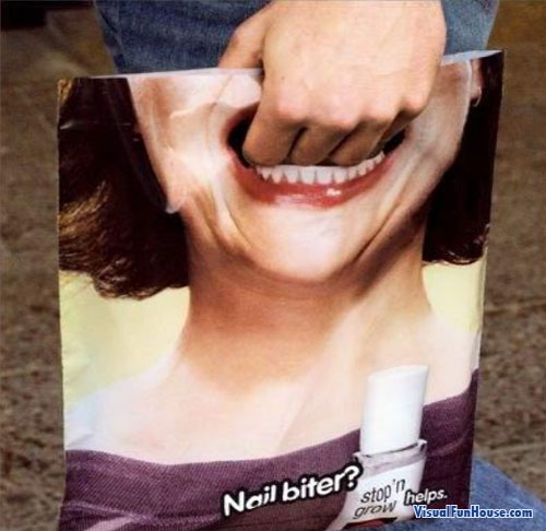 Nail Biter shopping bag
