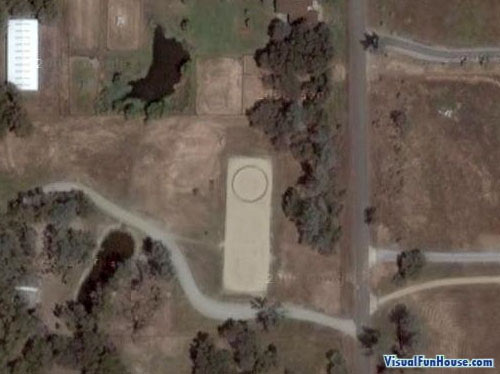 Giant Ipod Shuffle on Google earth