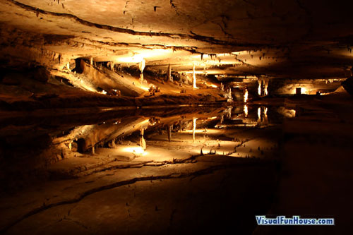 Cave Reflection Pool Optical Illusion